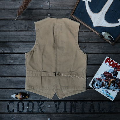 RRL Vintage British Army Beige Vest