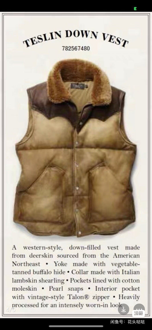 RRL American Retro Down Vest