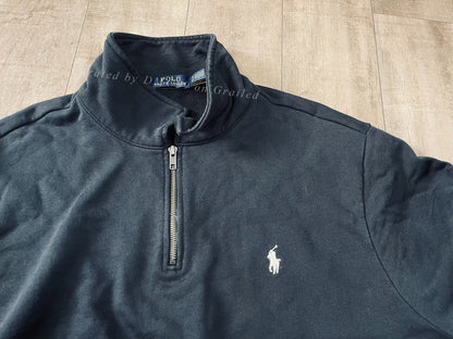 Ralph Lauren Black Embroidered Pony Zip Jacket