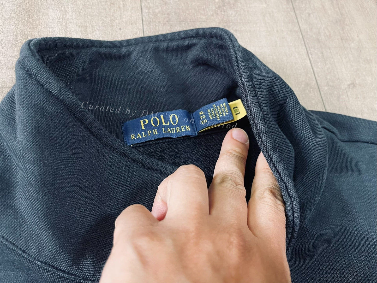 Ralph Lauren Black Embroidered Pony Zip Jacket
