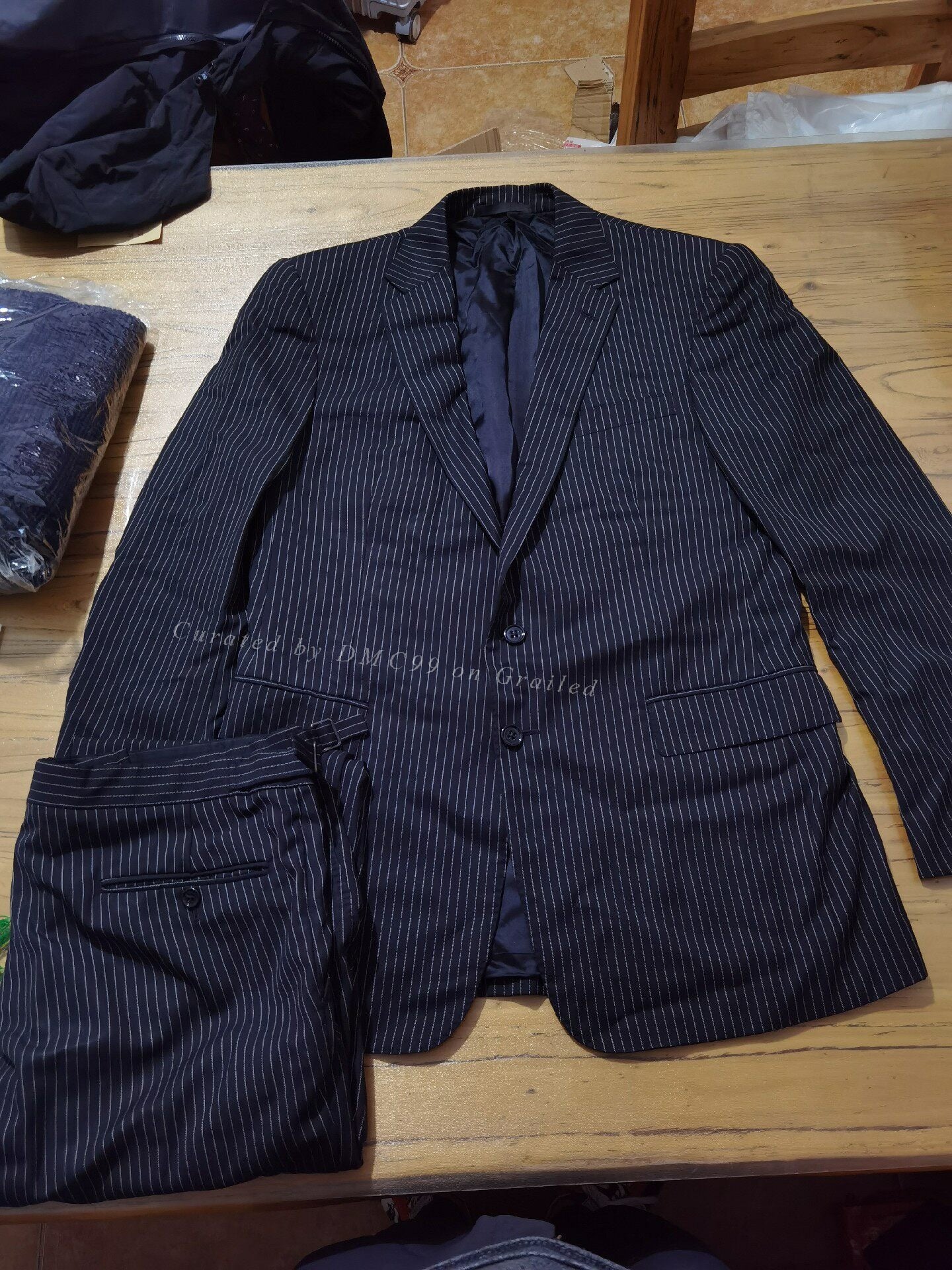 RRL Black Label Vintage Striped Suit