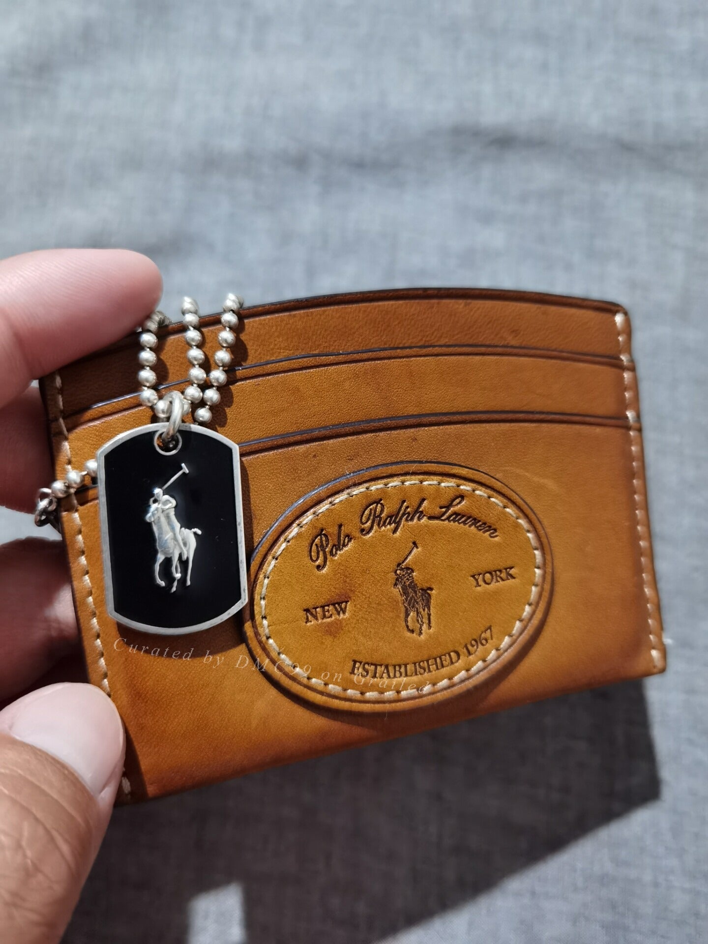 Ralph Lauren Silver Dog Tag Necklace