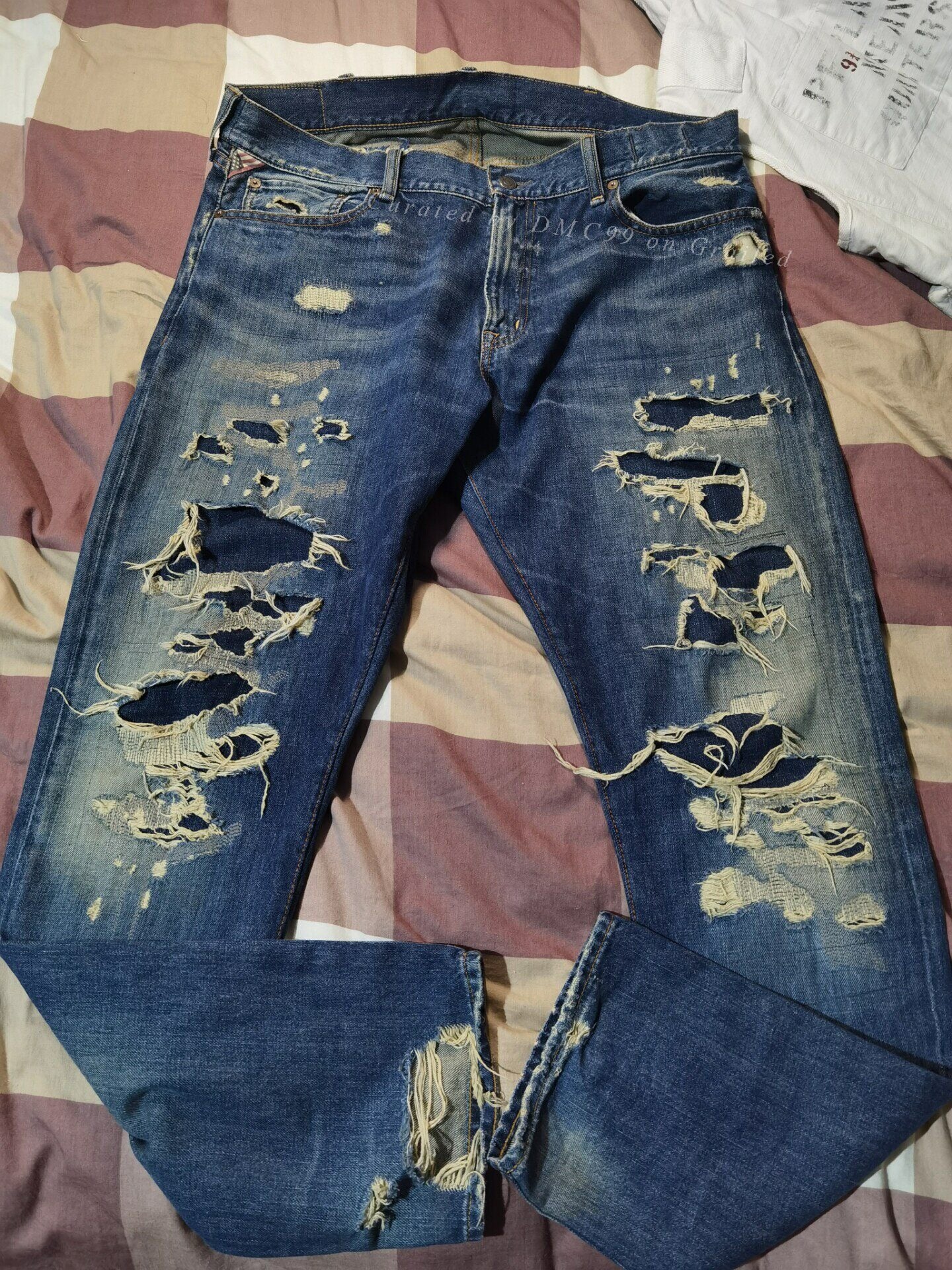 Ralph Lauren Denim&Supply Extreme Distressed Jeans