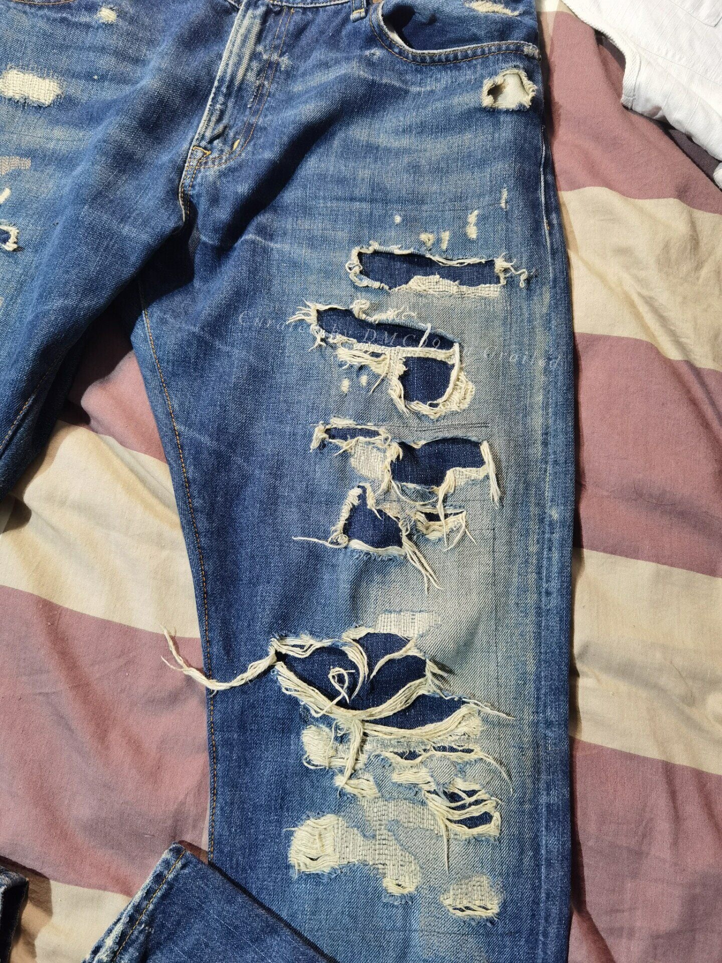 Ralph Lauren Denim&Supply Extreme Distressed Jeans