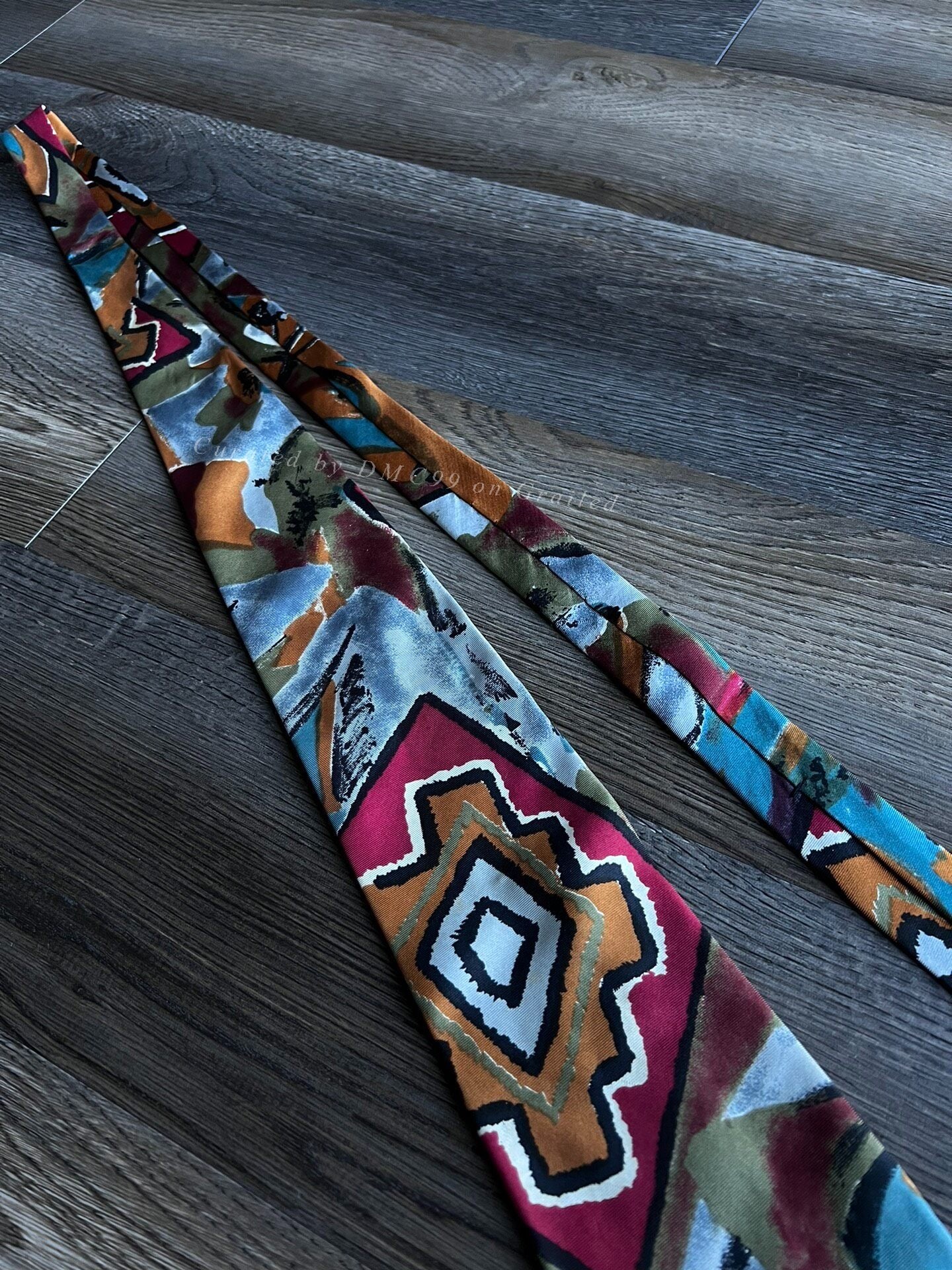 Vintage RRL Navajo Totem Italian Silk Tie