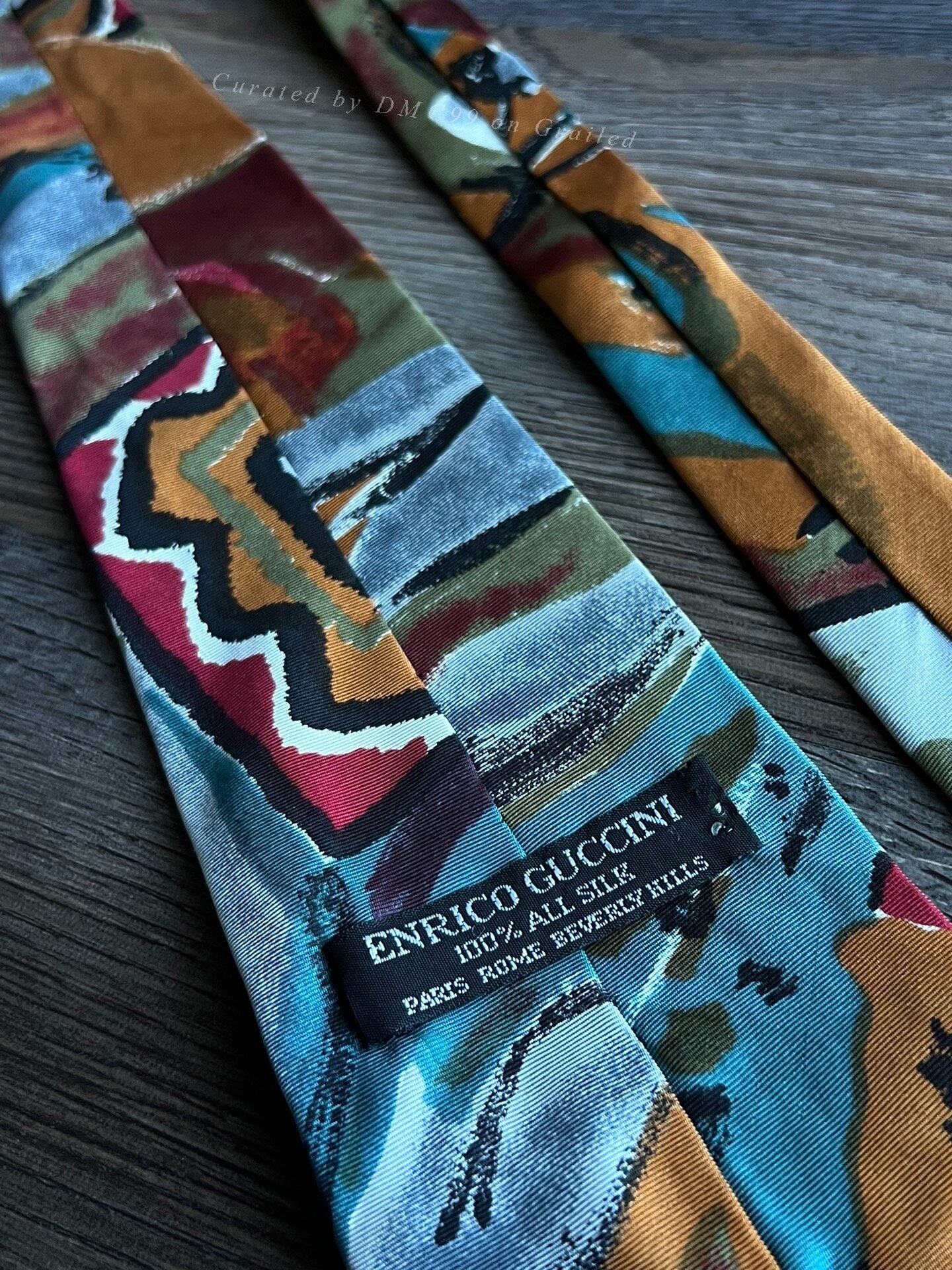 Vintage RRL Navajo Totem Italian Silk Tie