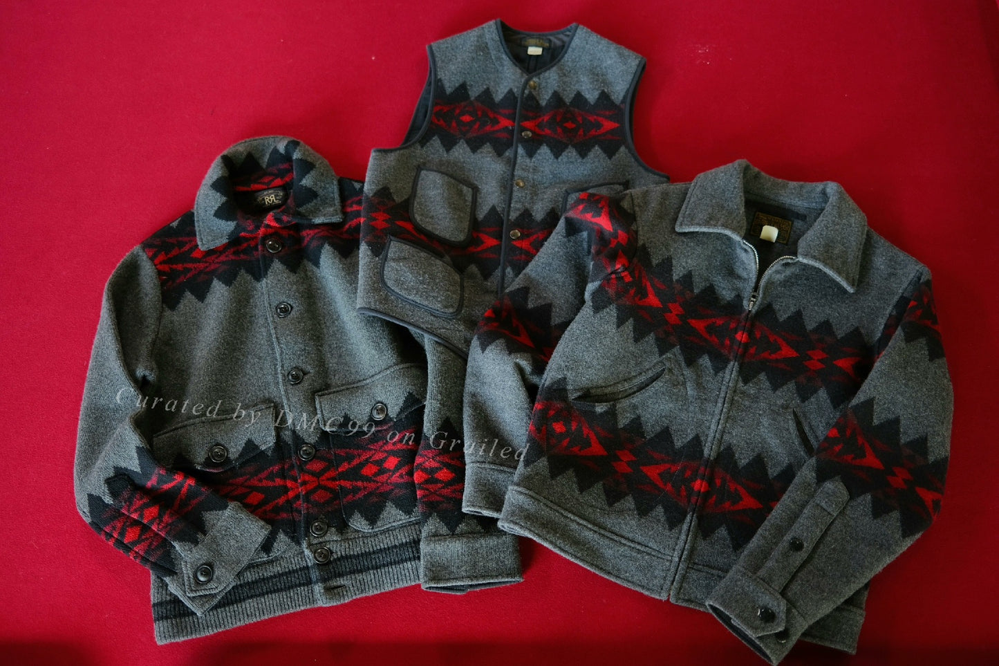 RRL 1930S Wool Vest Jacket Set