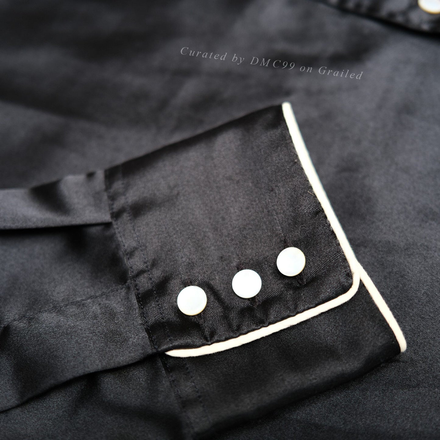 RRL Bull Head Embroidery Silk Western Shirt