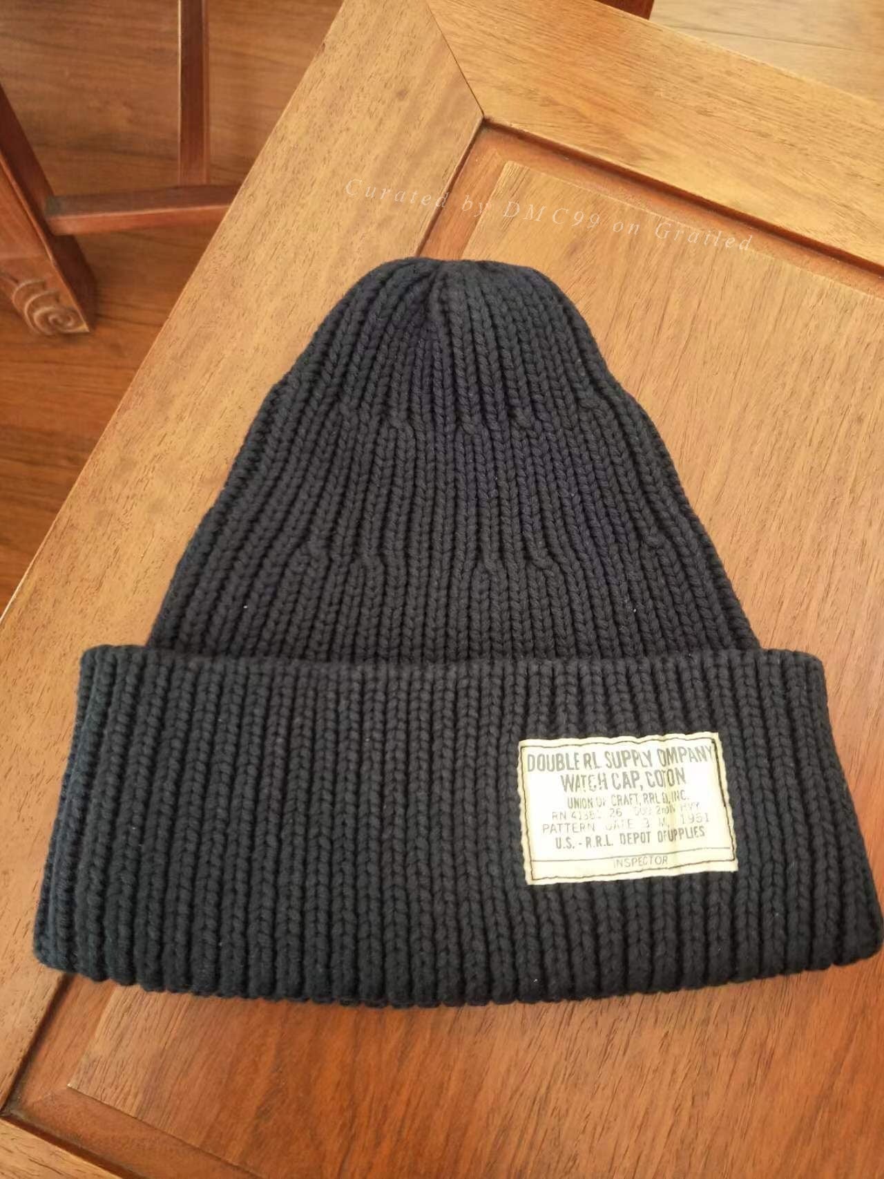 RRL Rare Blue Dyed Mountaineering Knit Hat