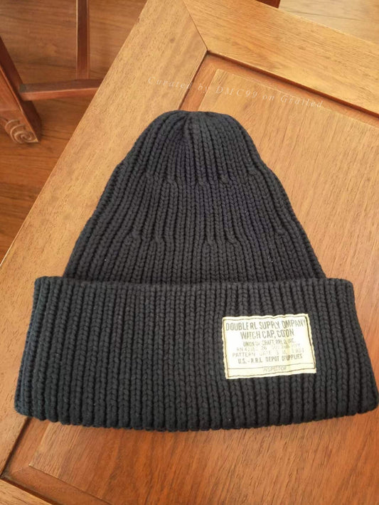RRL Rare Blue Dyed Mountaineering Knit Hat