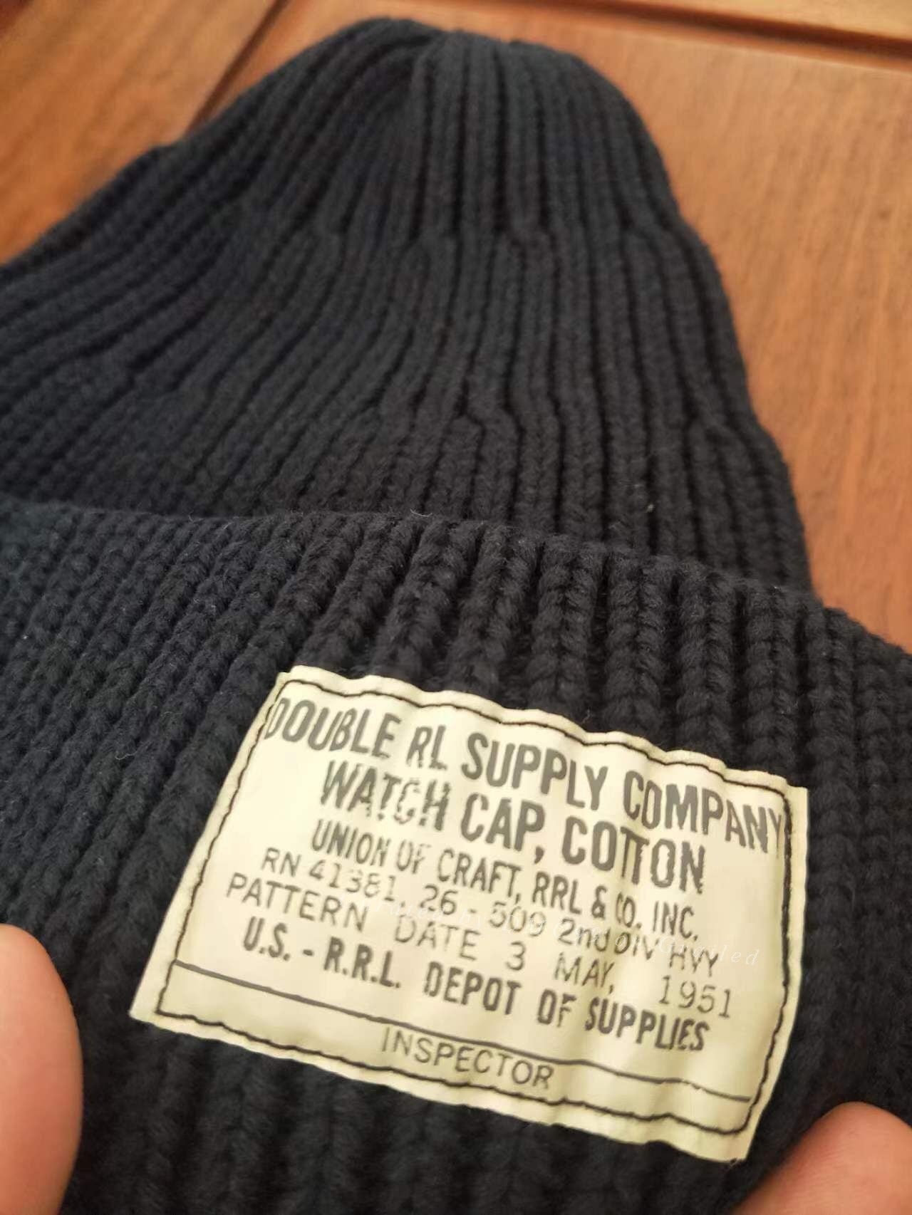RRL Rare Blue Dyed Mountaineering Knit Hat