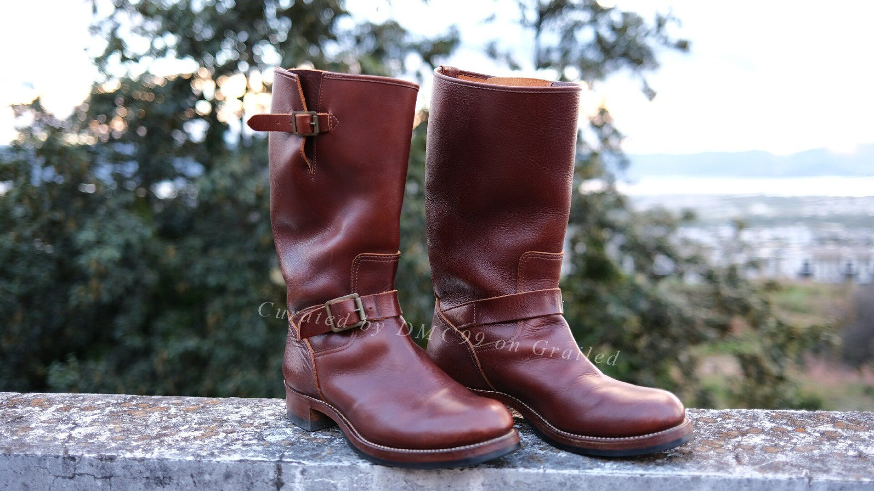 AT LAST&co Timeworn Engineer Boots