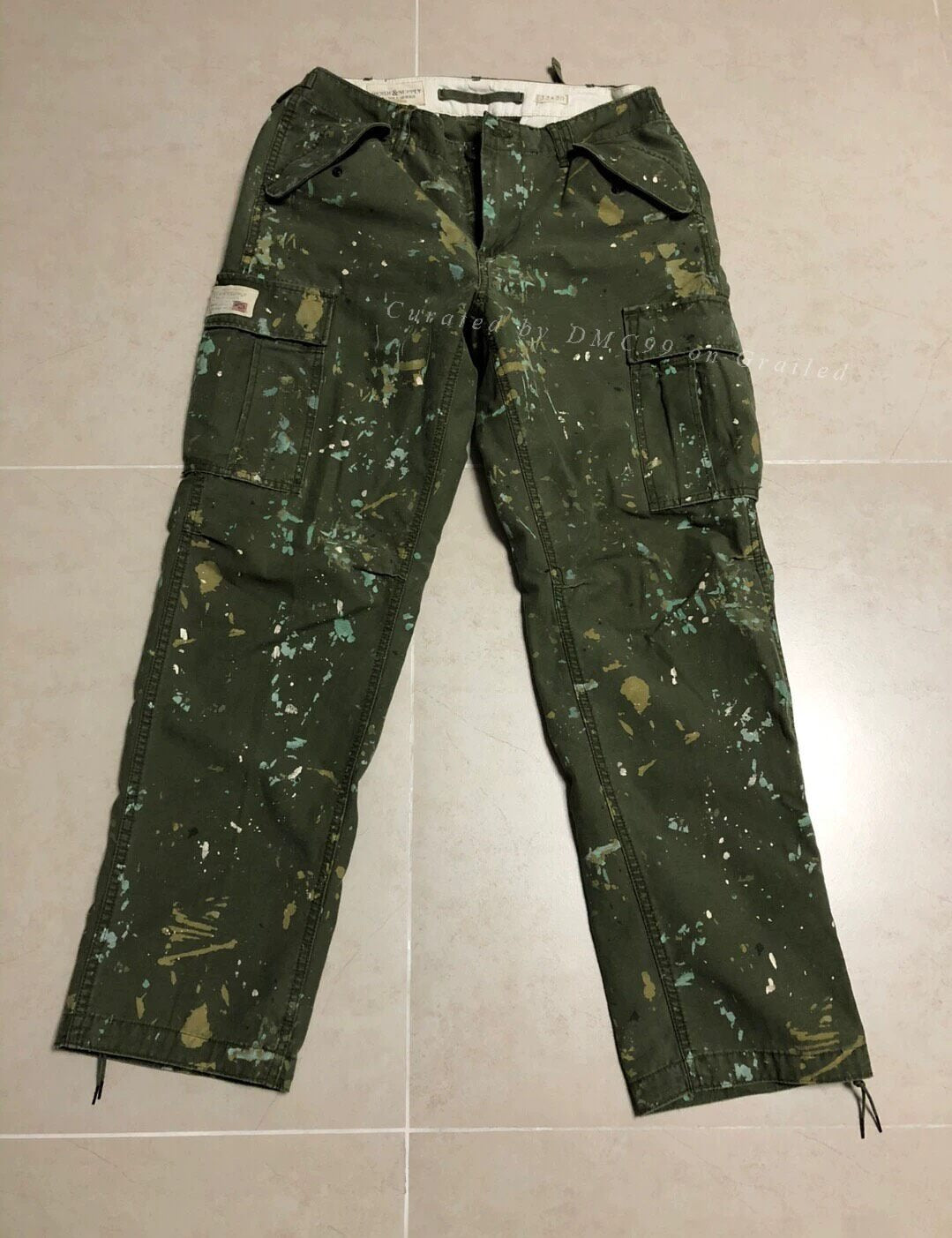 Ralph Lauren Distressed Paint Work Pants