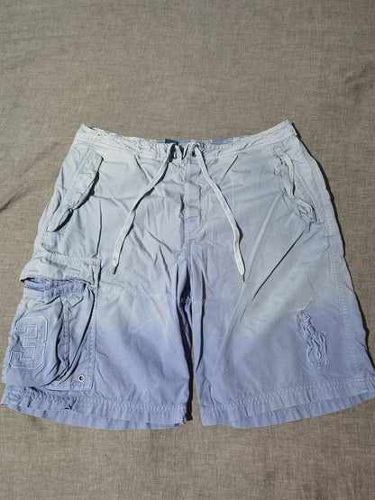 RRL Vintage Blue Dye Distressed Shorts