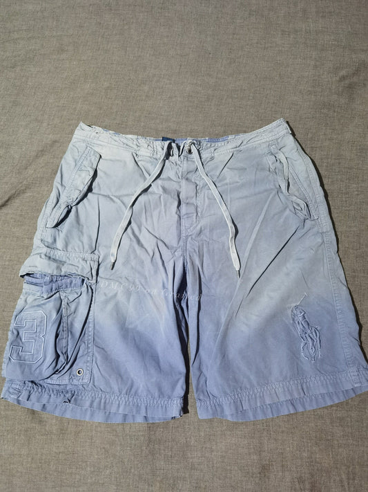 RRL Vintage Blue Dye Distressed Shorts