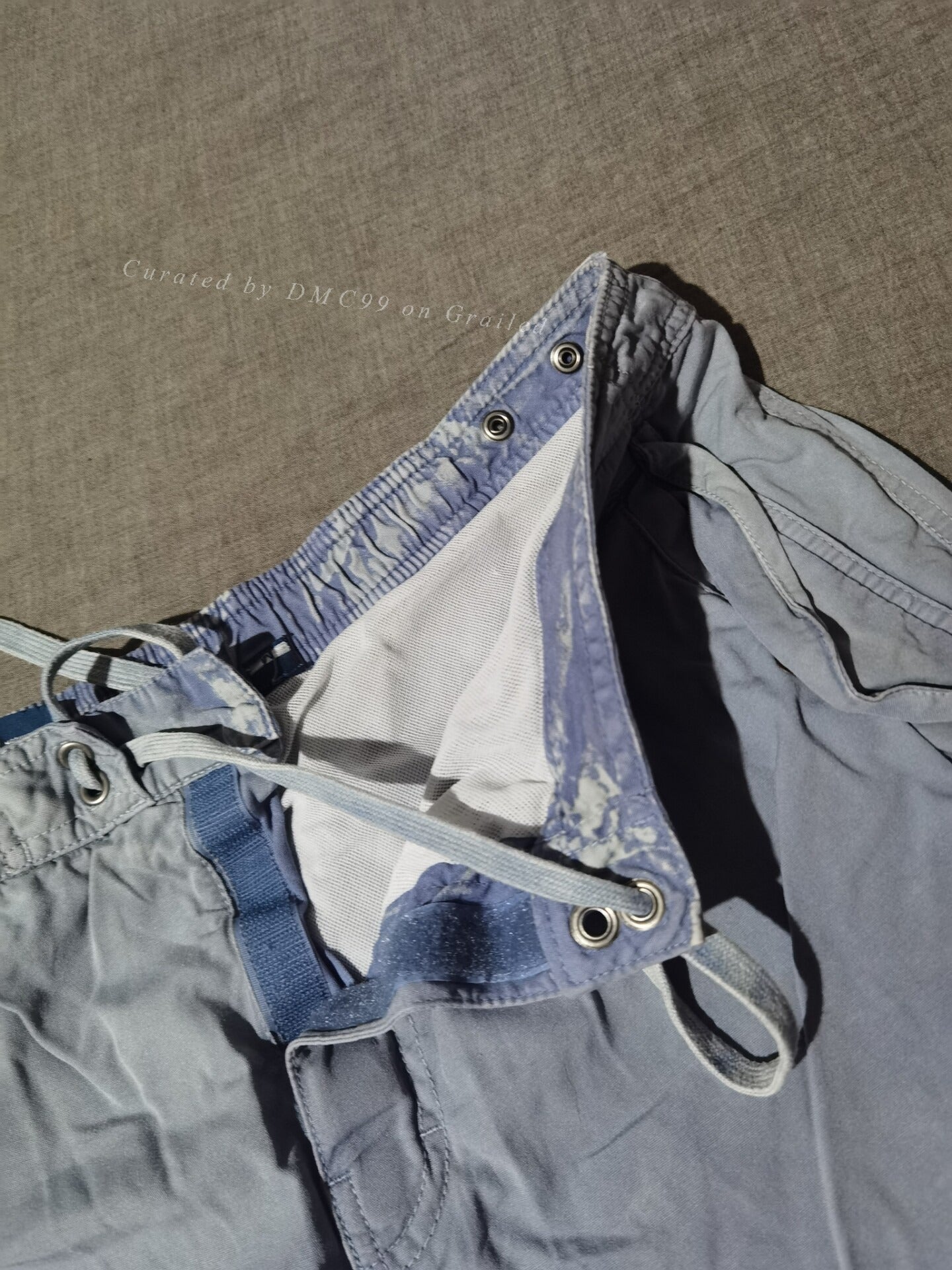 RRL Vintage Blue Dye Distressed Shorts