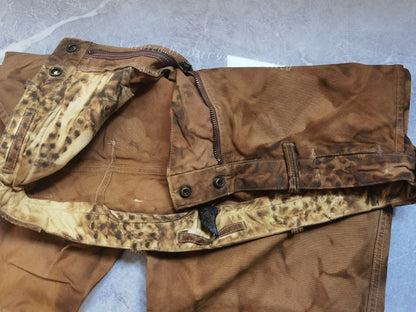 Ralph Lauren Heavy Distressed Muddy Oil-Stained Pants