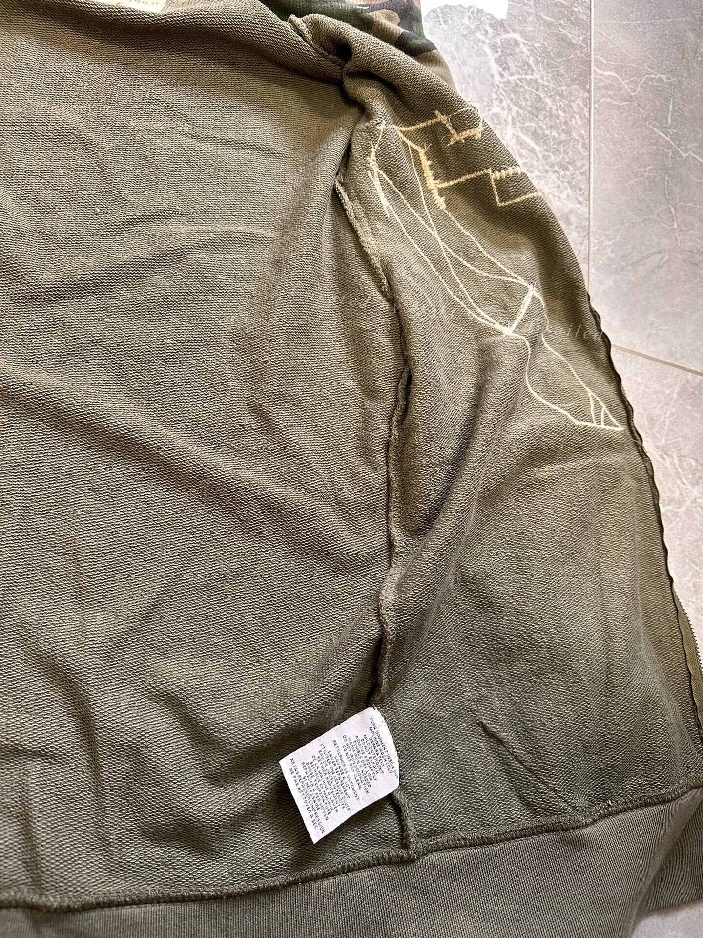 Ralph Lauren Camouflage Distressed Hoodie Jacket