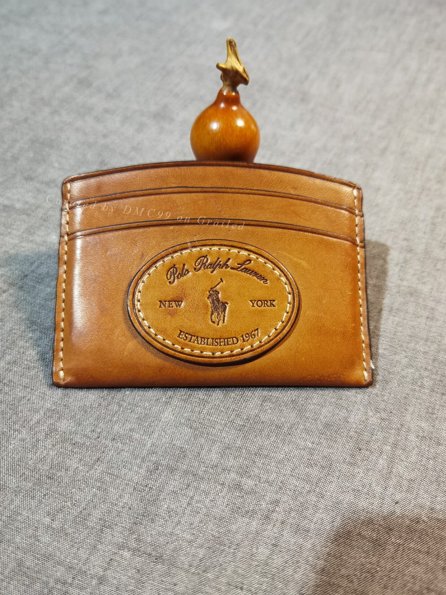 Ralph Lauren Waxed Leather Card Wallet