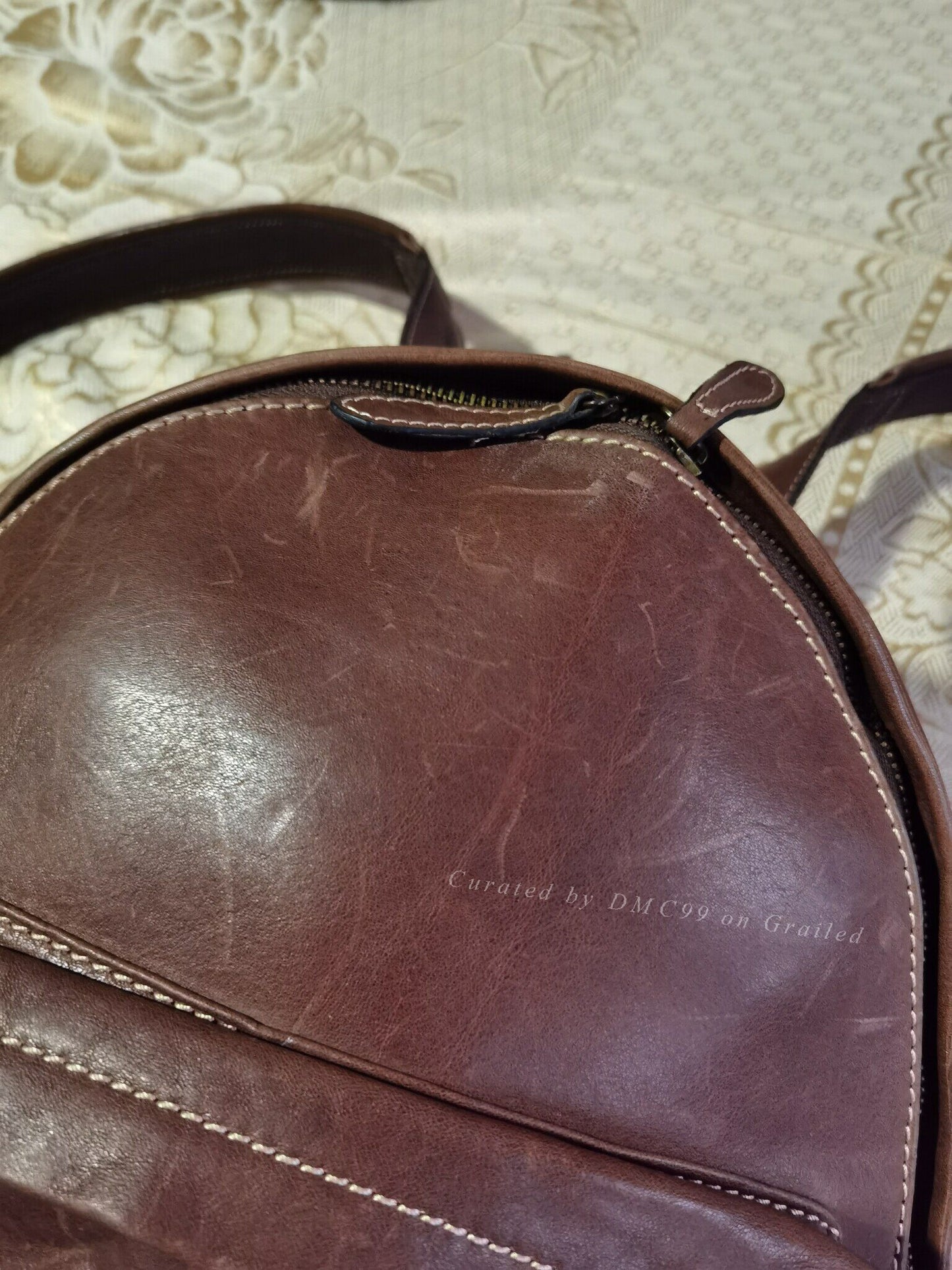 Ralph Lauren Vintage Oil Wax Leather Backpack