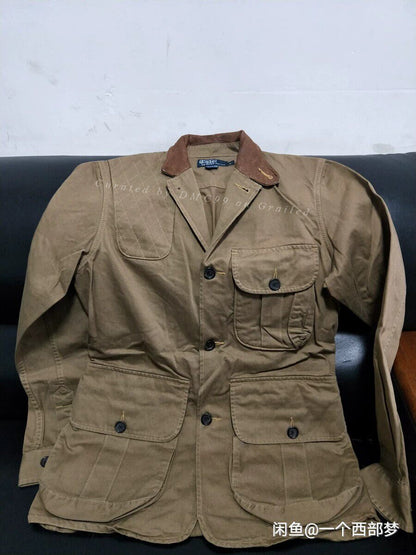 Ralph Lauren Leather Patch Hunting Jacket