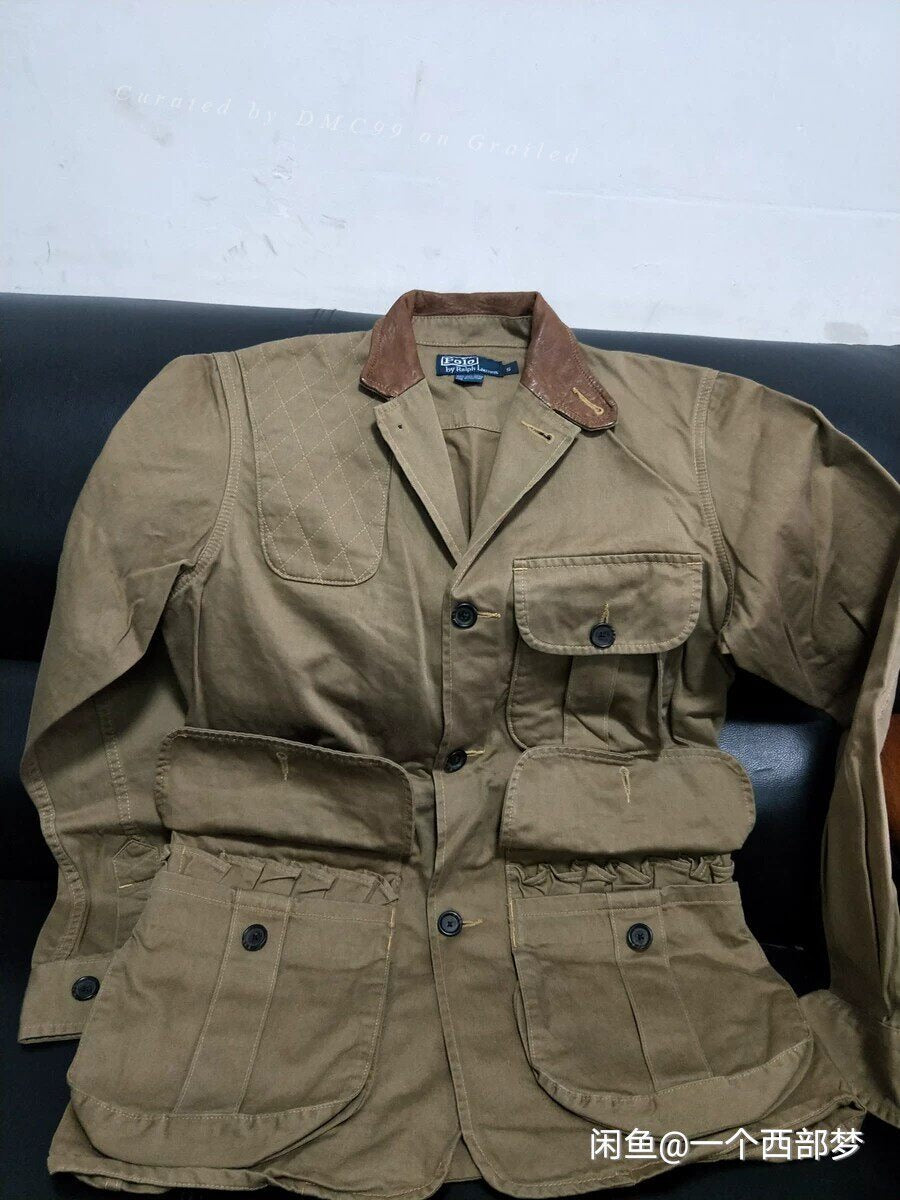 Ralph Lauren Leather Patch Hunting Jacket