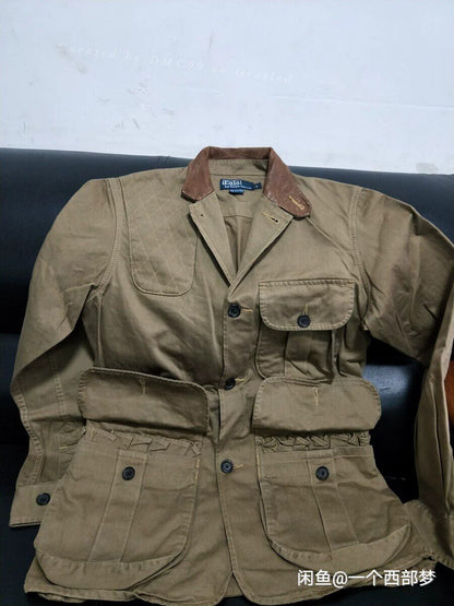 Ralph Lauren Leather Patch Hunting Jacket