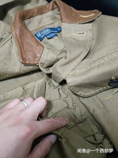 Ralph Lauren Leather Patch Hunting Jacket
