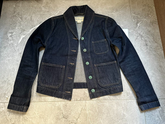 Ralph Lauren Heavyweight Raw Denim Shawl Collar Jacket