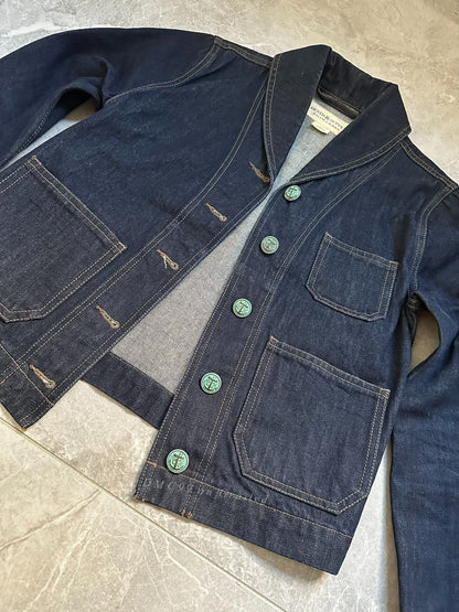 Ralph Lauren Heavyweight Raw Denim Shawl Collar Jacket