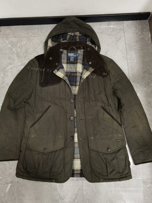 RRL Ralph Lauren Waxed Quilted Hunting Jacket