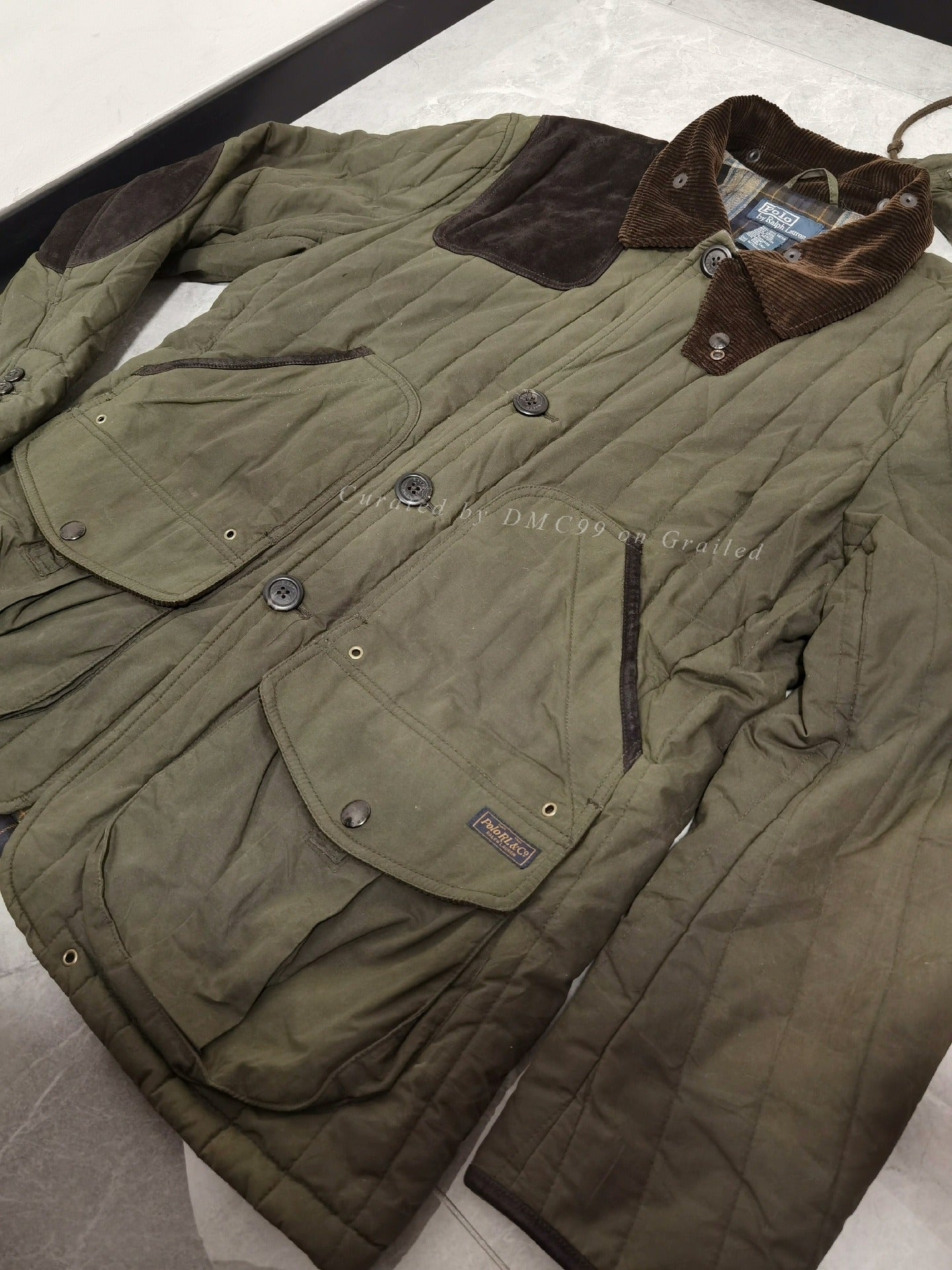 RRL Ralph Lauren Waxed Quilted Hunting Jacket