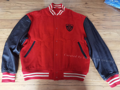 RRL Ralph Lauren Leather Sleeve Wool Jacket