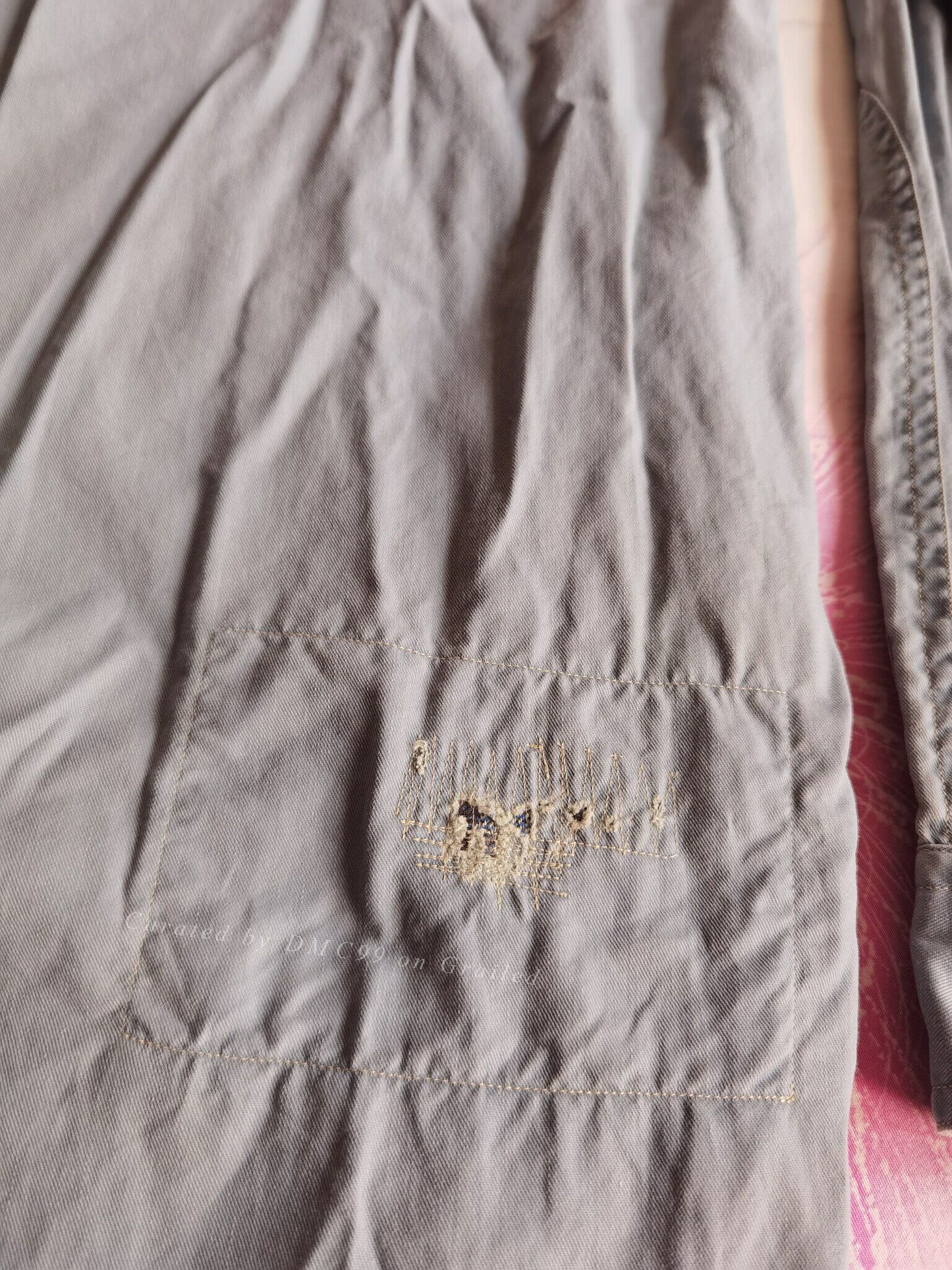 RRL Distressed Sashiko Patch Western Shirt