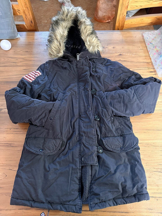 Vintage RRL n3B Carbon Black Down Jacket