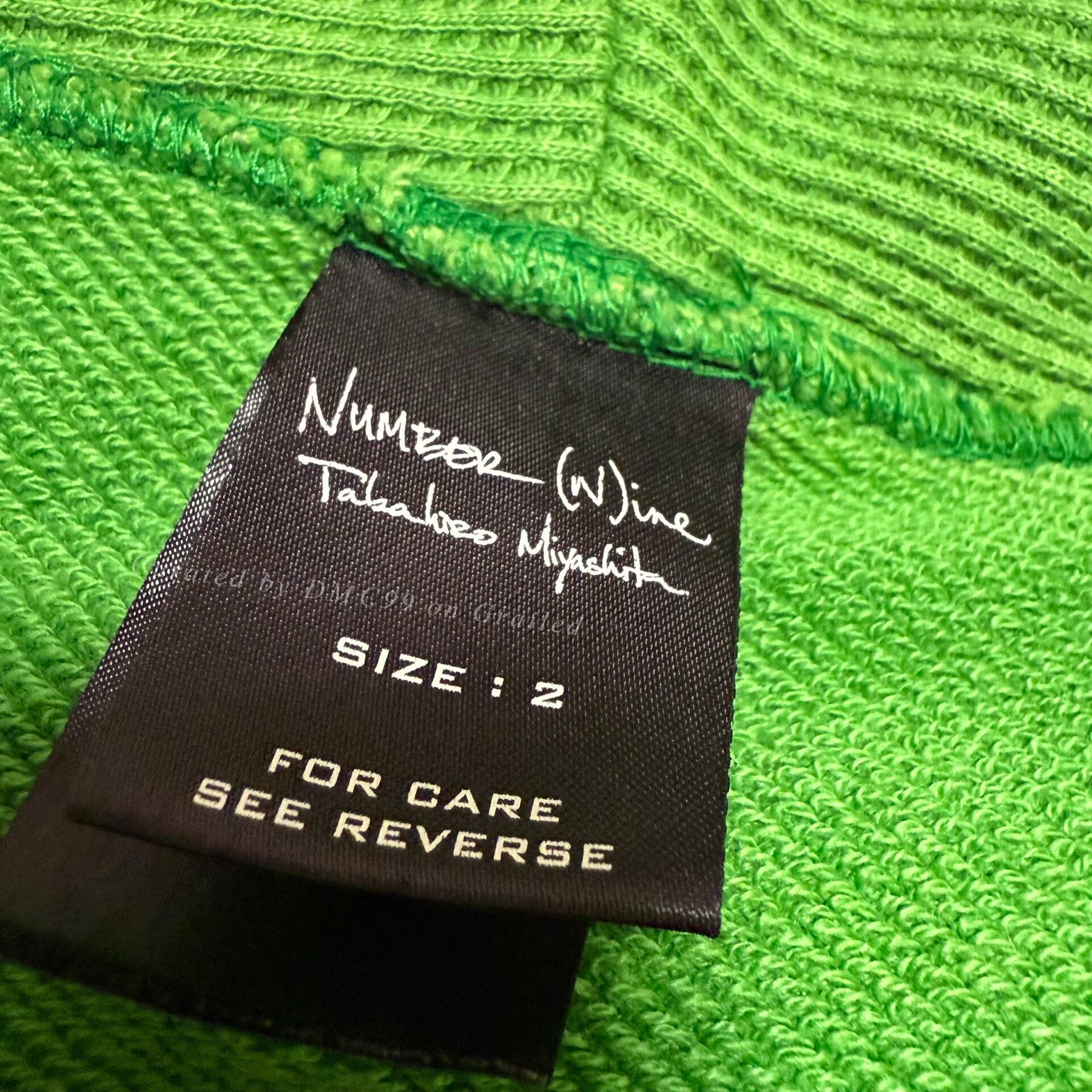 Number (n)ine 06SS Garment