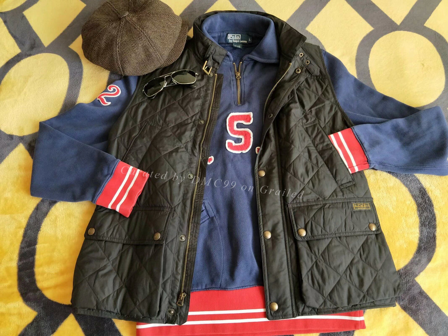 Ralph Lauren Vintage Blue Half-Zip Hoodie