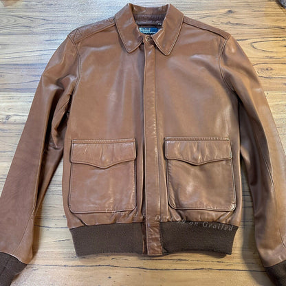 RRL Ralph Lauren A2 Leather Jacket