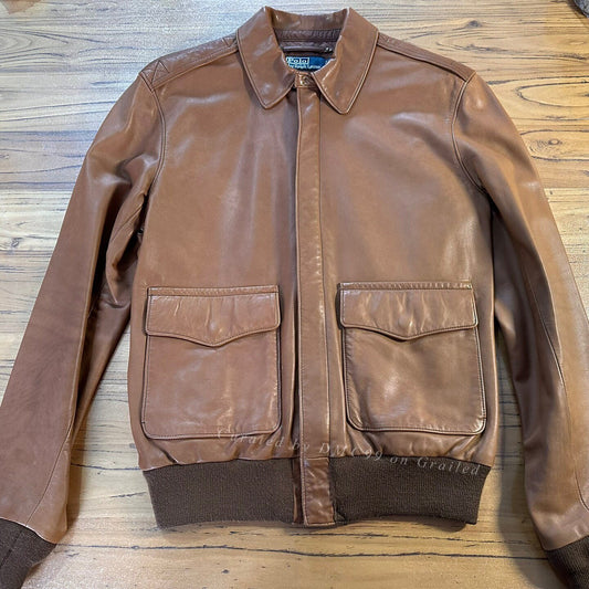 RRL Ralph Lauren A2 Leather Jacket