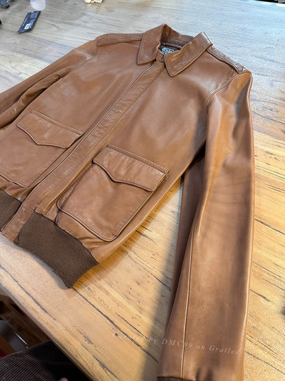 RRL Ralph Lauren A2 Leather Jacket