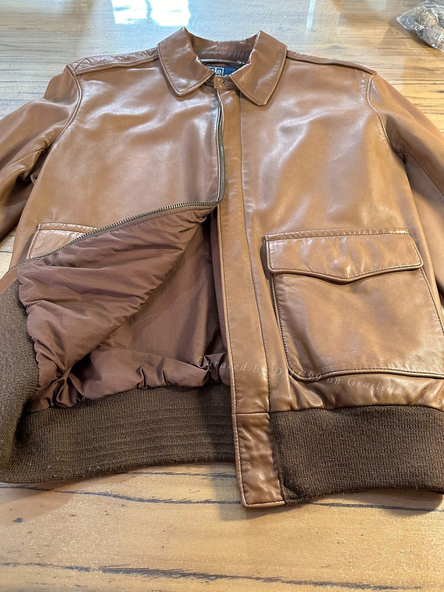 RRL Ralph Lauren A2 Leather Jacket