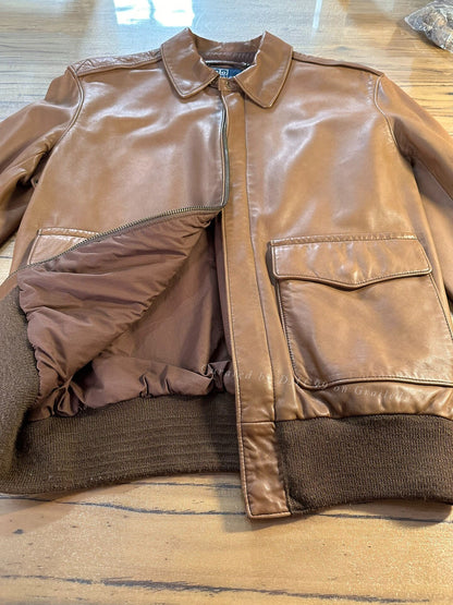 RRL Ralph Lauren A2 Leather Jacket