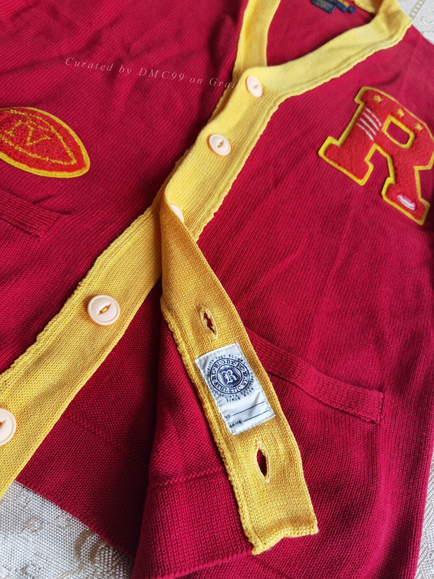 Ralph Lauren Rugby Vintage Knit Cardigan