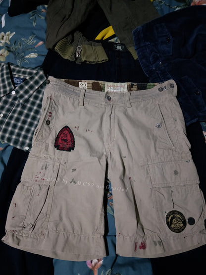 Ralph Lauren Vintage Distressed Hunting Fishing Shorts