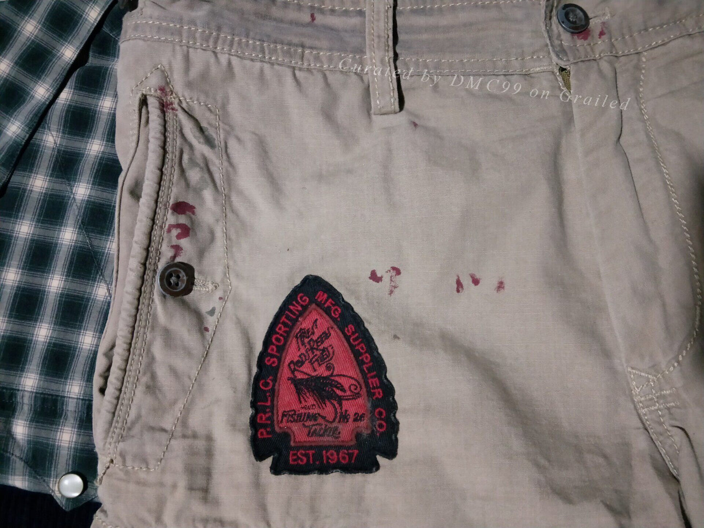 Ralph Lauren Vintage Distressed Hunting Fishing Shorts