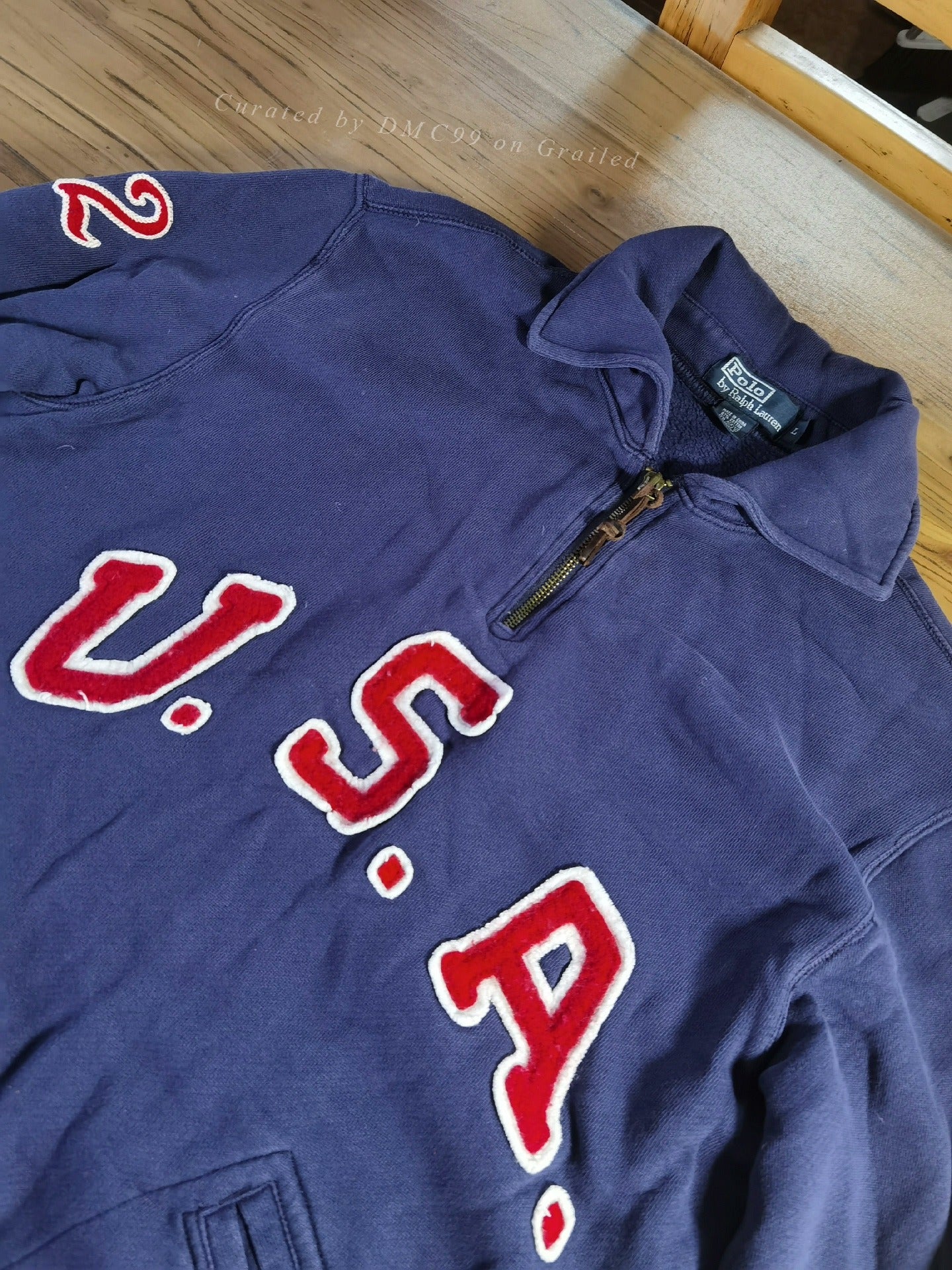 RRL Ralph Lauren Half-Zip Sweatshirt Jacket