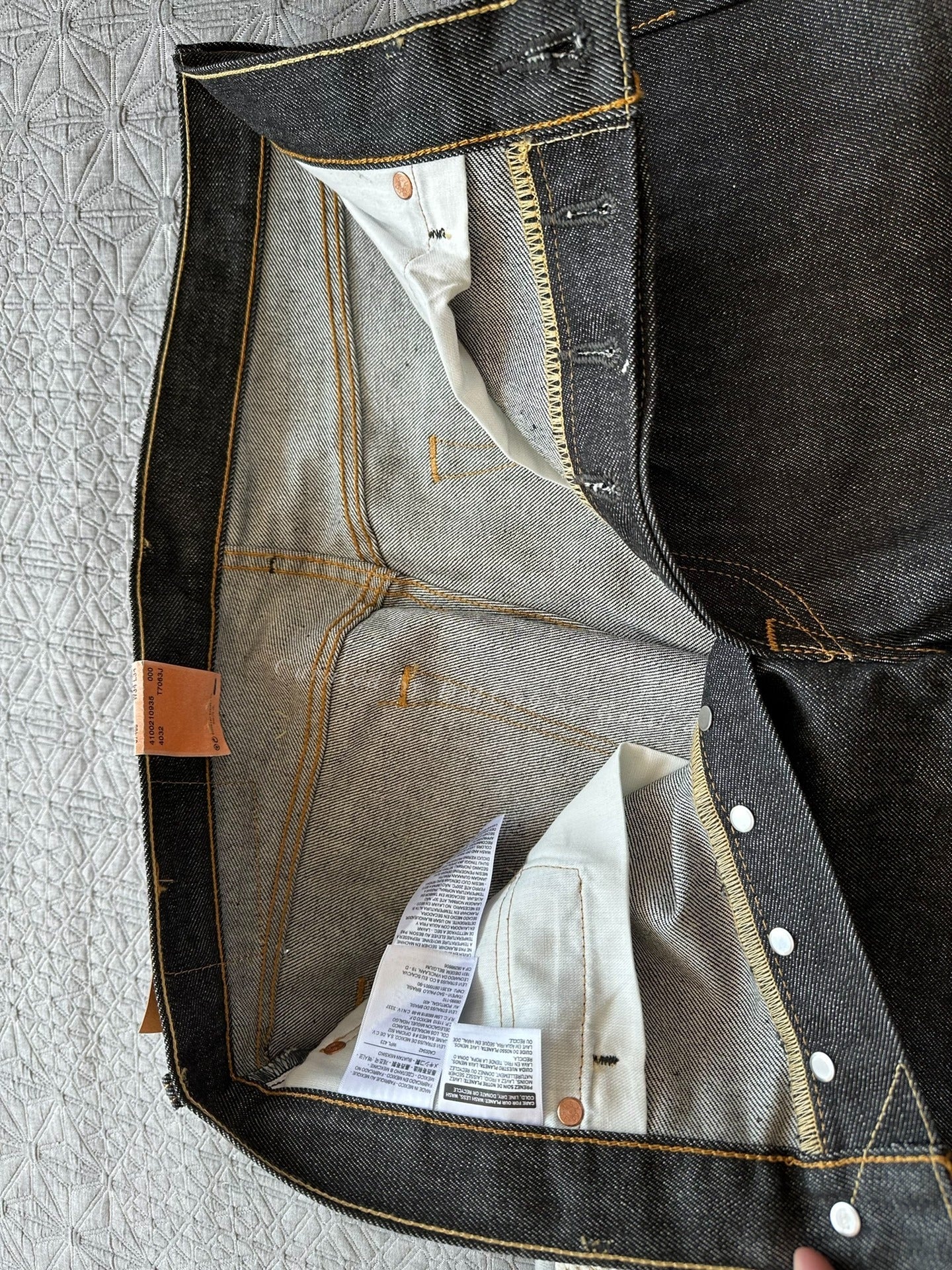 Levi's 501 Raw Denim Jeans