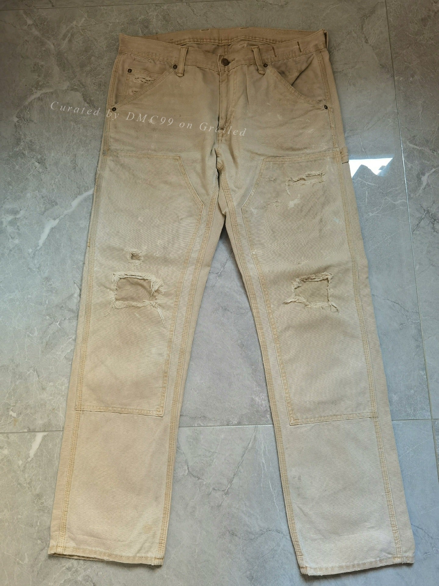 Ralph Lauren Extreme Distressed Work Pants