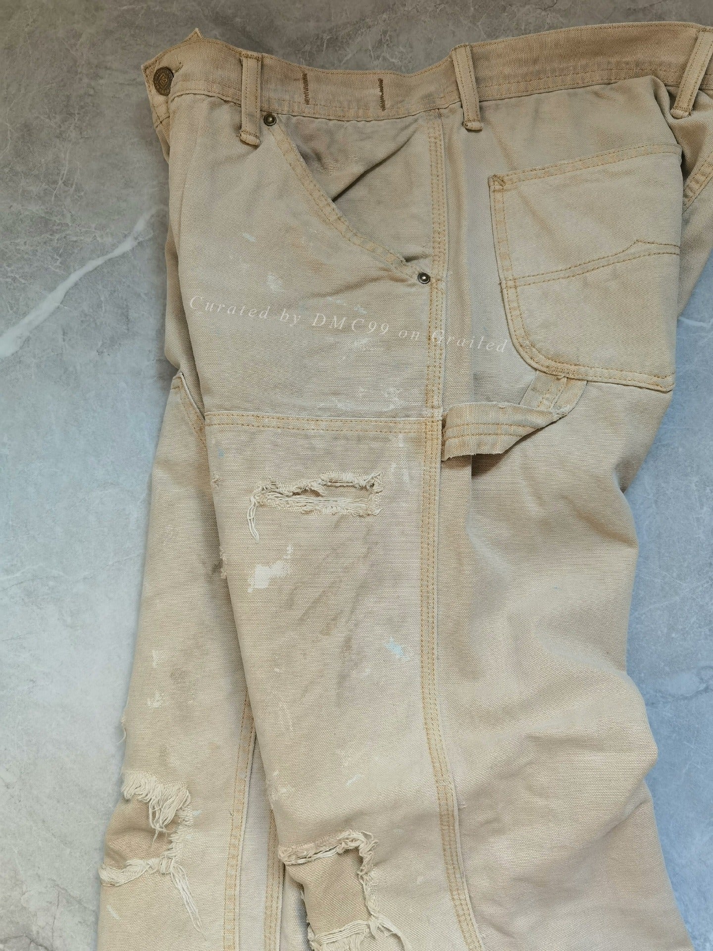 Ralph Lauren Extreme Distressed Work Pants