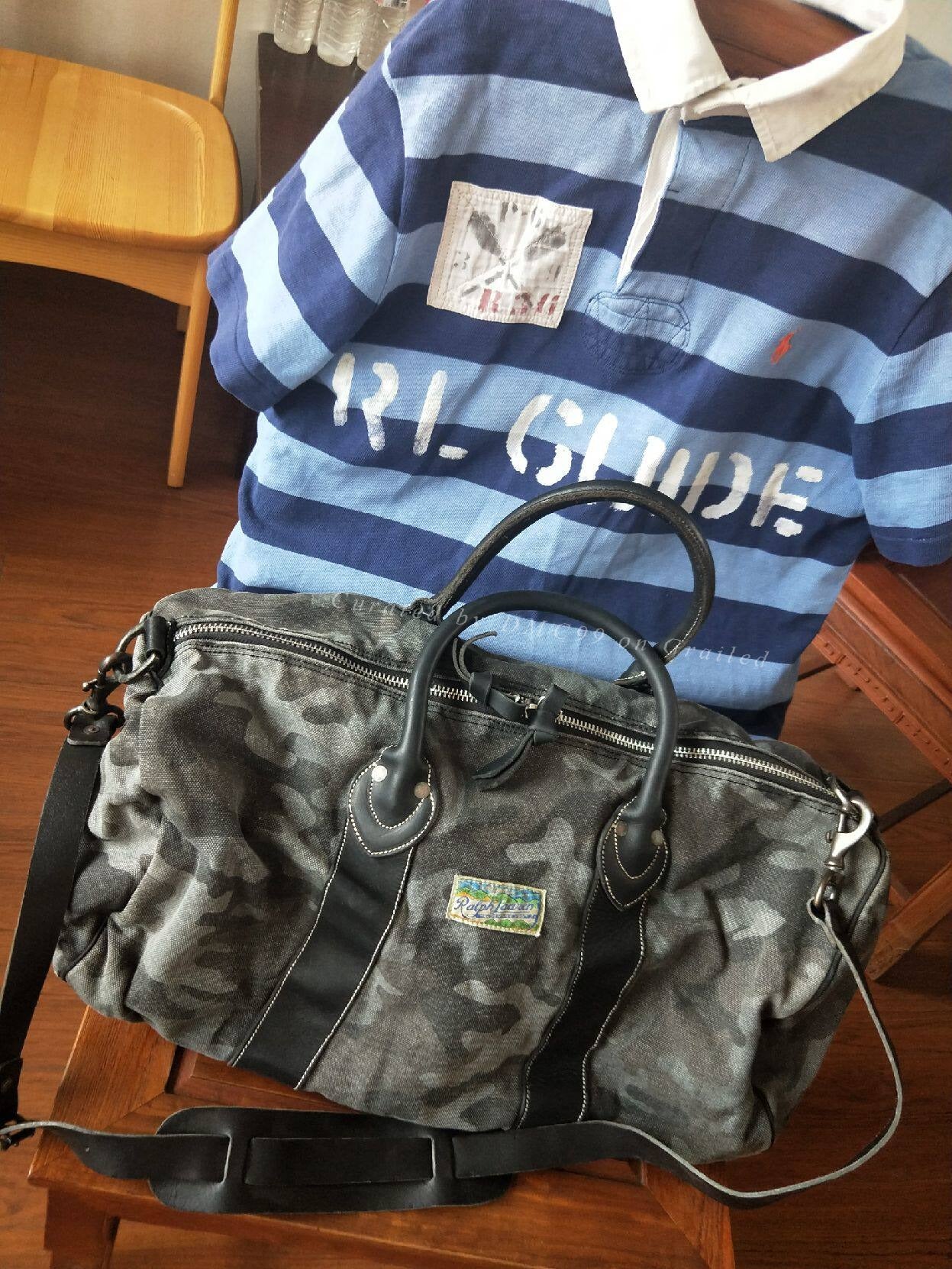 RRL Ralph Lauren Camouflage Travel Bag